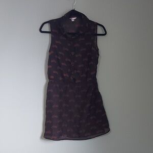 SHEER volcom motorcycle dress/coverup with pockets  small
